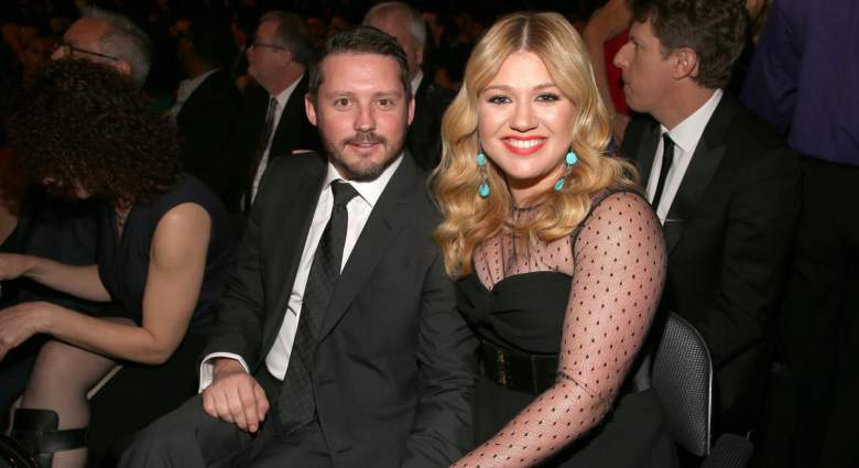 Singer Kelly Clarkson (R) and Brandon Blackstock attend the 55th Annual GRAMMY Awards at STAPLES Center on February 10, 2013 in Los Angeles, California