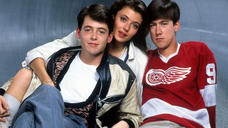 Matthew Broderick, Mia Sara, and Alan Ruck publicity portrait for the film 'Ferris Bueller's Day Off', 1986