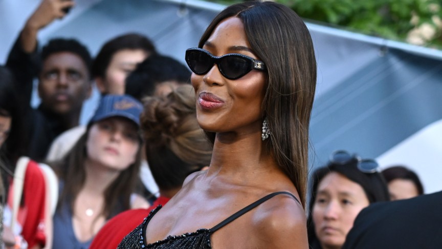 Naomi Campbell wearing sunglasses at an event