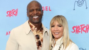 Terry Crews and Rebecca King-Crews smiling