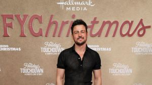 Tyler Hynes attends Hallmark Media's Emmys FYChristmas event with “Holiday Touchdown: A Chiefs Love Story” and “Finding Mr. Christmas”