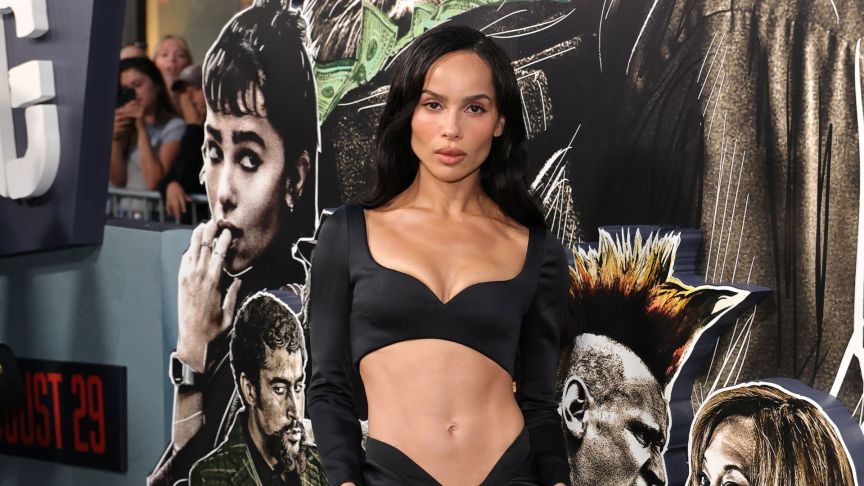 Zoë Kravitz attends Columbia Pictures' "Caught Stealing" premiere at Regal Union Square on August 26, 2025 in New York City