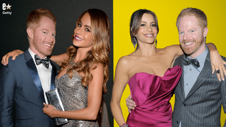 Sofia Vergara reunites with her Modern Family co-star Jesse Tyler Ferguson,