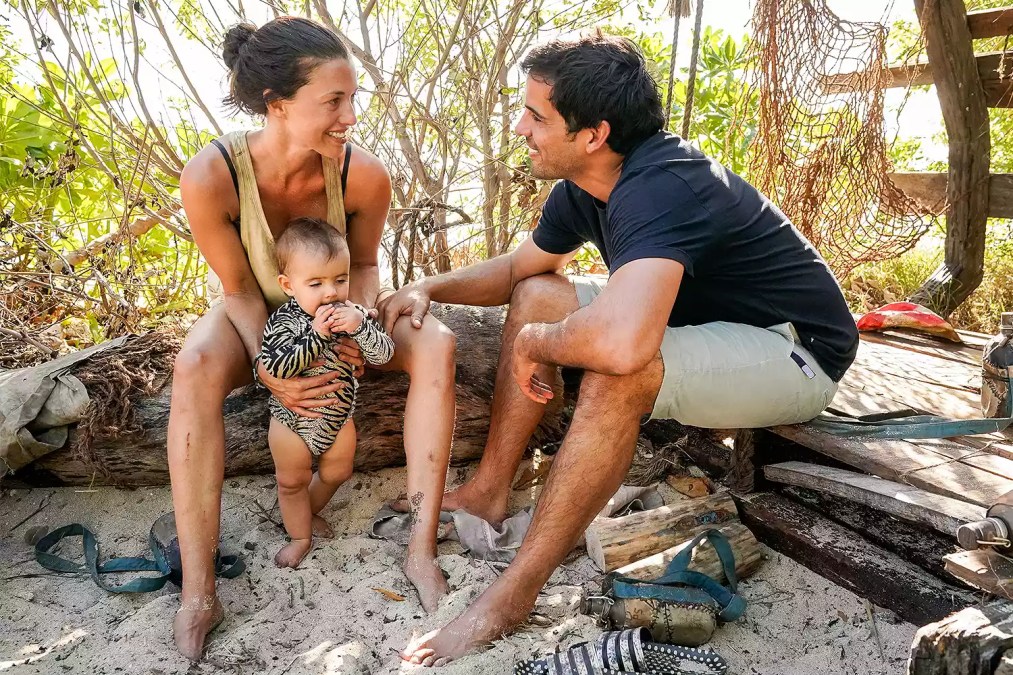 Parvati Shallow with her daughter, Ama, and ex-husband John Fincher