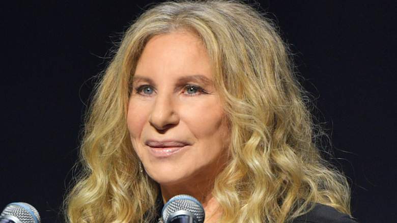 Barbra Streisand speaks at an event