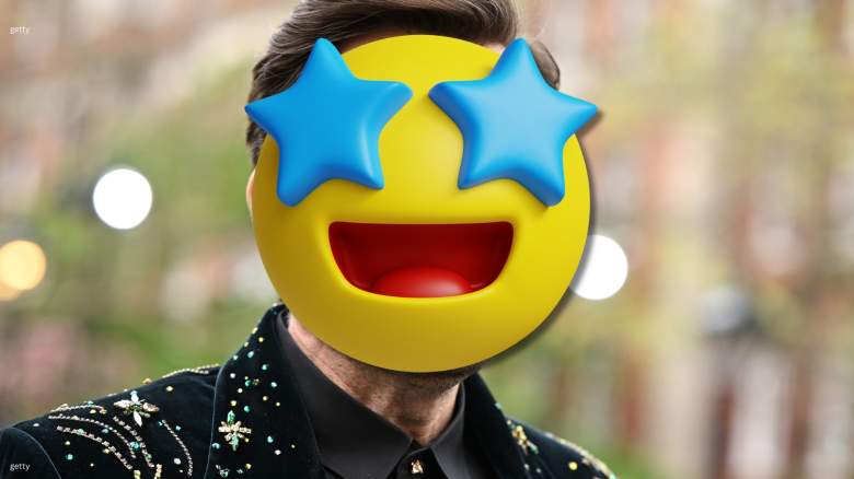 David Tennant with an emoji covering his face