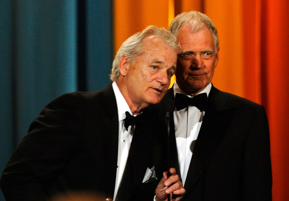 Bill Murray and David Letterman