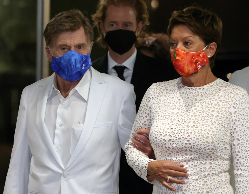 Robert Redford and his wife