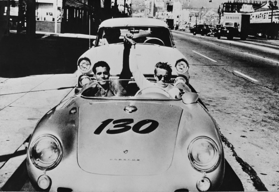 James Dean Car with friends