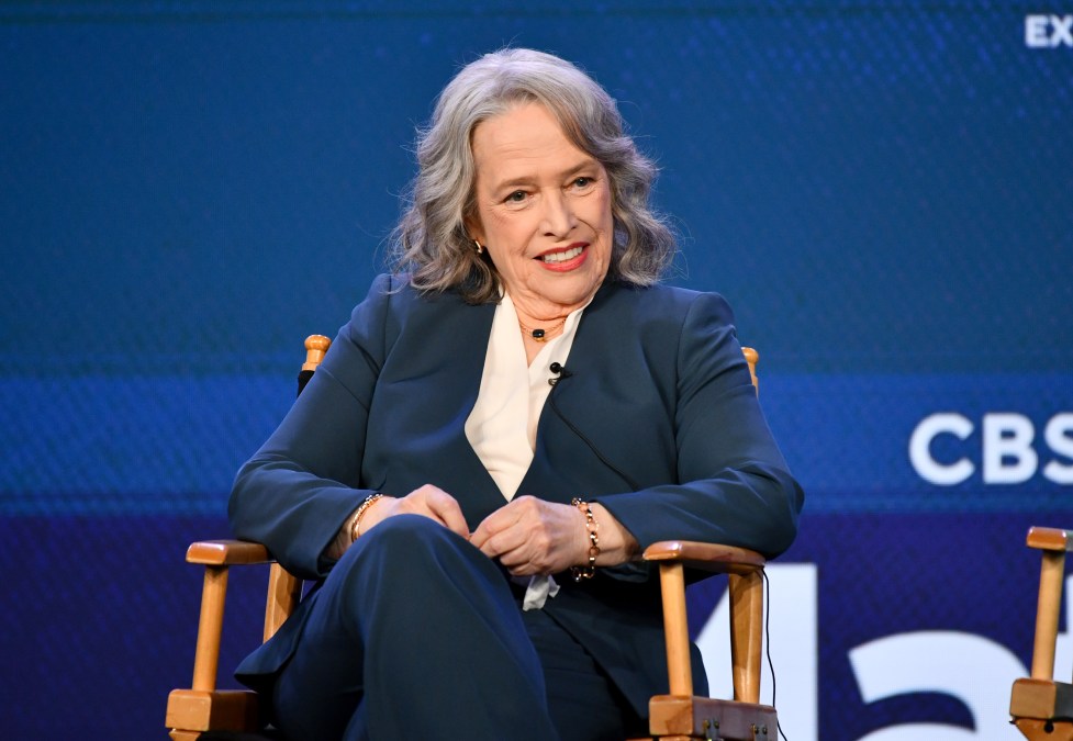 Kathy Bates speaks onstage at the "Matlock" Presentation
