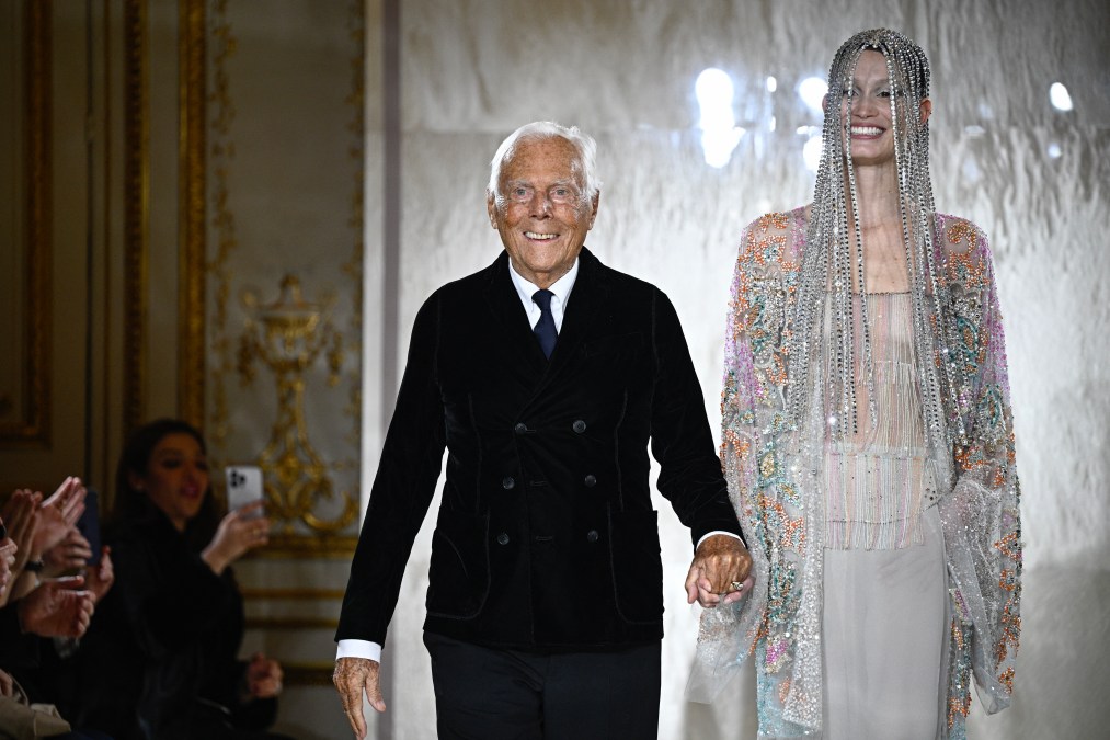 Italian designer Giorgio Armani