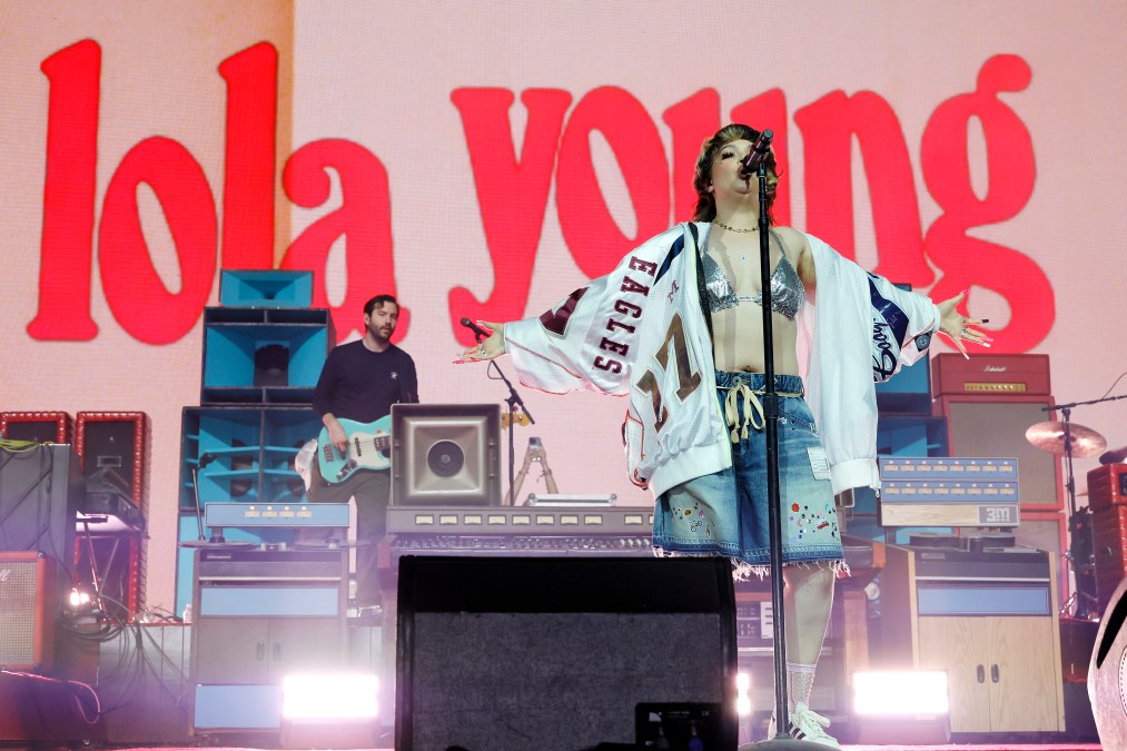 Lola Young performs at Mojave Tent