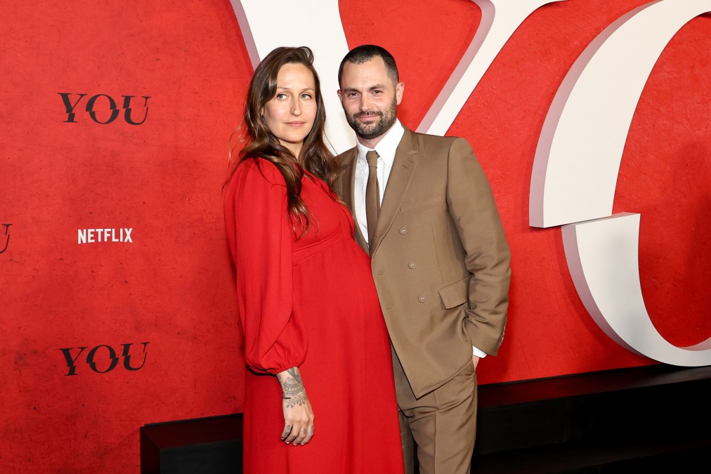 Domino Kirke and Penn Badgley attend the Netflix's "You" Season 5 New York Screening