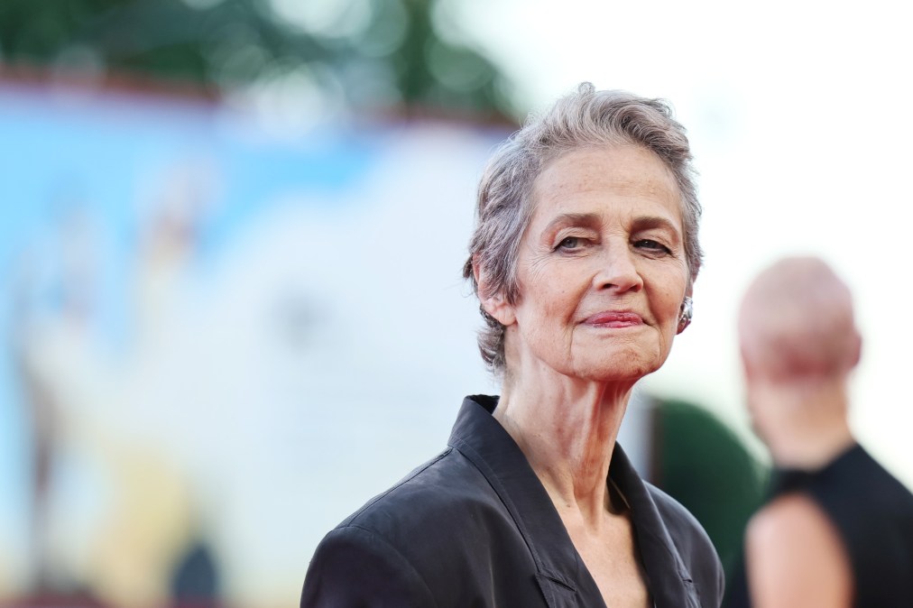 Charlotte Rampling attends the "Father Mother Sister Brother" red carpet