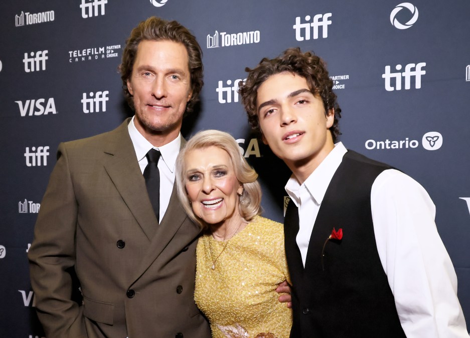 Matthew McConaughey, Mary Kathlene McCabe and Levi Alves McConaughey