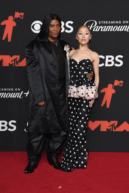 Ariana Grande and Law Roach VMA Red Carpet.