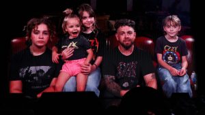 Jack Osbourne with Ozzy's grandkids