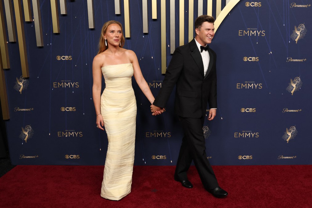 Scarlett Johansson and Colin Jost