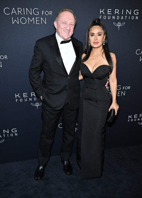 François-Henri Pinault and Salma Hayek Pinault 