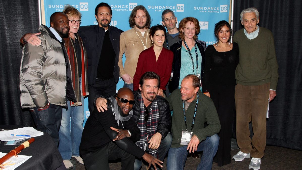 Robert Redford and Marisa Tomei in a group shot.