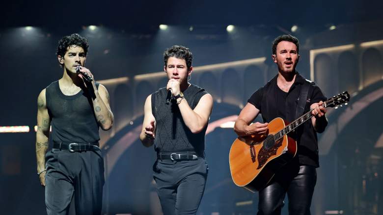 Joe Jonas, Nick Jonas, and Kevin Jonas perform on stage during Jonas Brothers: JONAS20 Greetings From Your Hometown Tour at Intuit Dome on September 6, 2025 in Inglewood, California