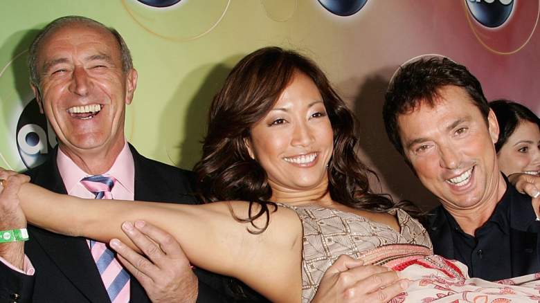 Len Goodman, Carrie Ann Inaba and Bruno Tonioli smiling