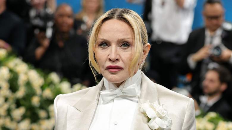 Madonna attends the 2025 Met Gala Celebrating "Superfine: Tailoring Black Style" at Metropolitan Museum of Art on May 05, 2025 in New York City