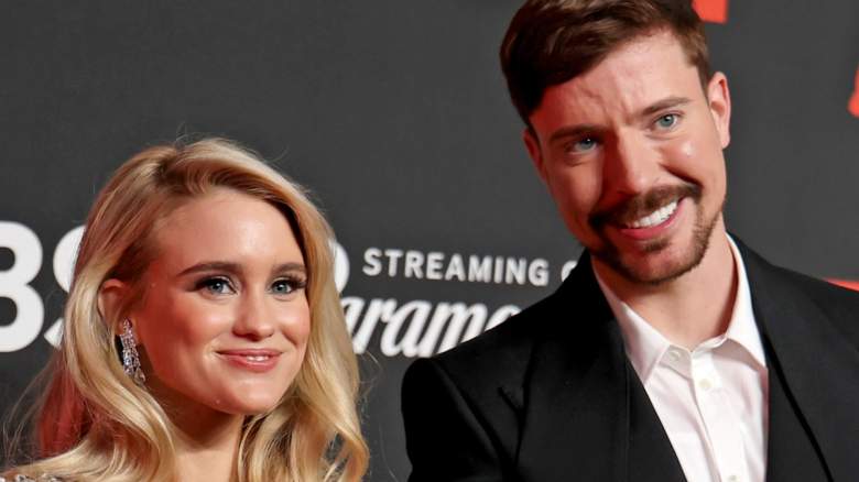 MrBeast and Thea Booysen attend the 2025 MTV VMAs