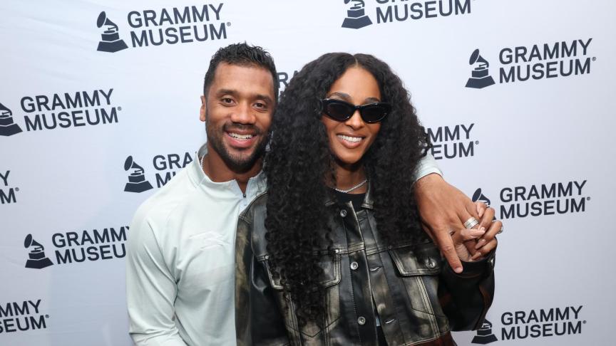 Russell Wilson and Ciara
