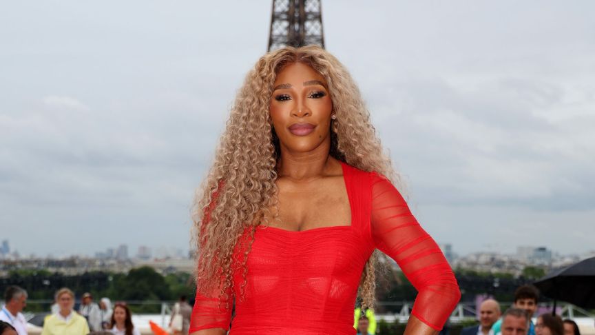 Serena Williams attends the red carpet ahead of the opening ceremony of the Olympic Games Paris 2024 on July 26, 2024