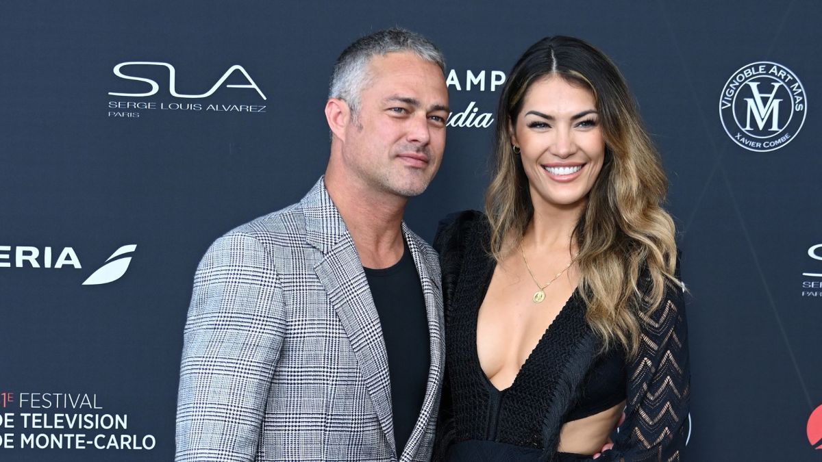 Taylor Kinney and Ashley Cruger attend the opening ceremony during the 61st Monte Carlo TV Festival on June 17, 2022 in Monte-Carlo, Monaco