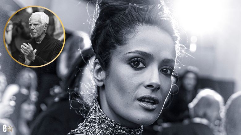 Salma Hayek Giorgio Armani tribute