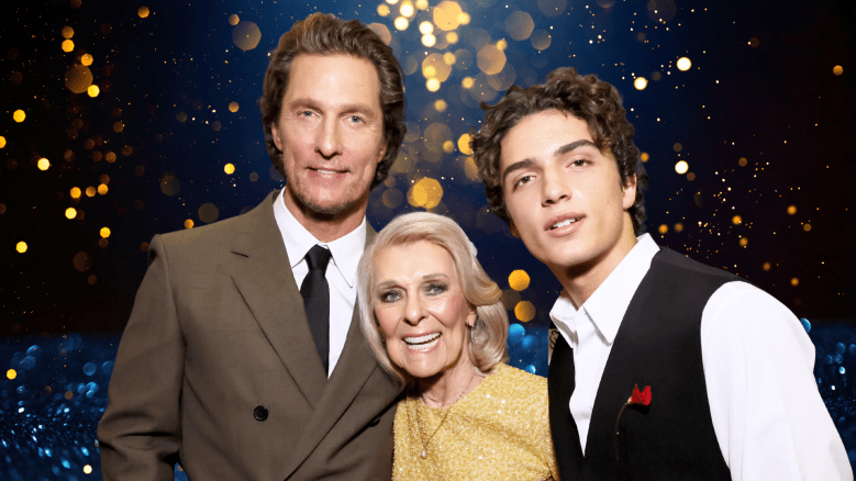 Matthew McConaughey Poses With Handsome Son
