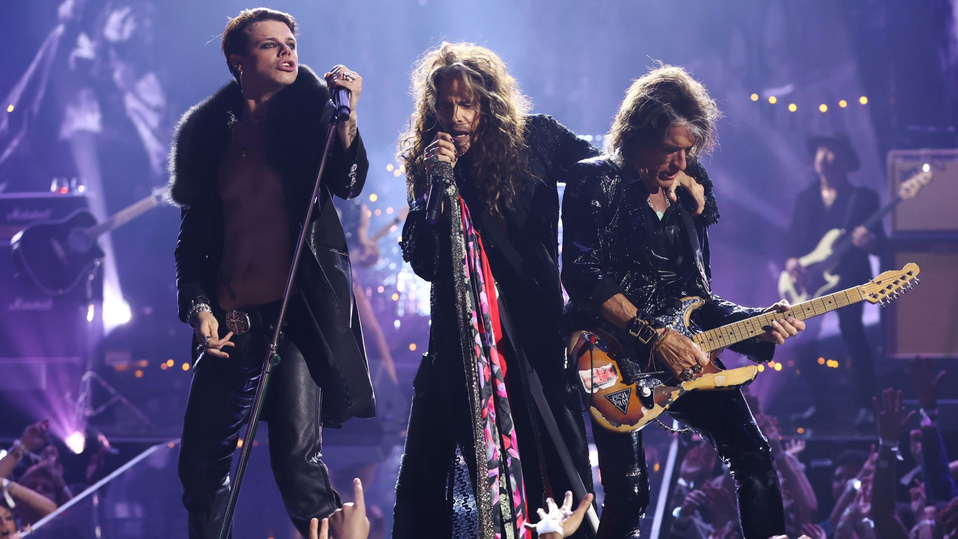 Yungblud, Steven Tyler, and Joe Perry