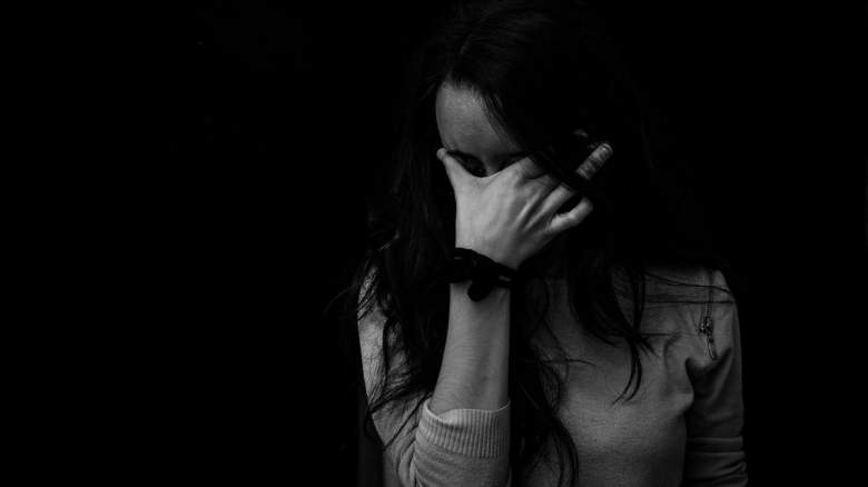 woman crying