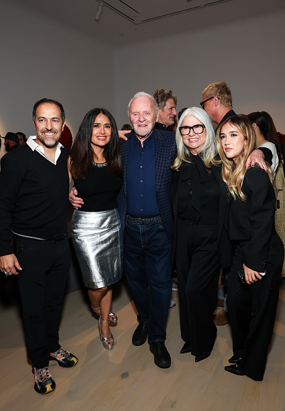 Sami Hayek, Salma Hayek, Anthony Hopkins, Stella Arroyave, and guest
