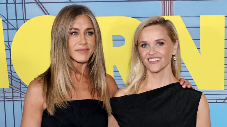 Jennifer Aniston & Reese Witherspoon "The Morning Show" season 4 premiere.