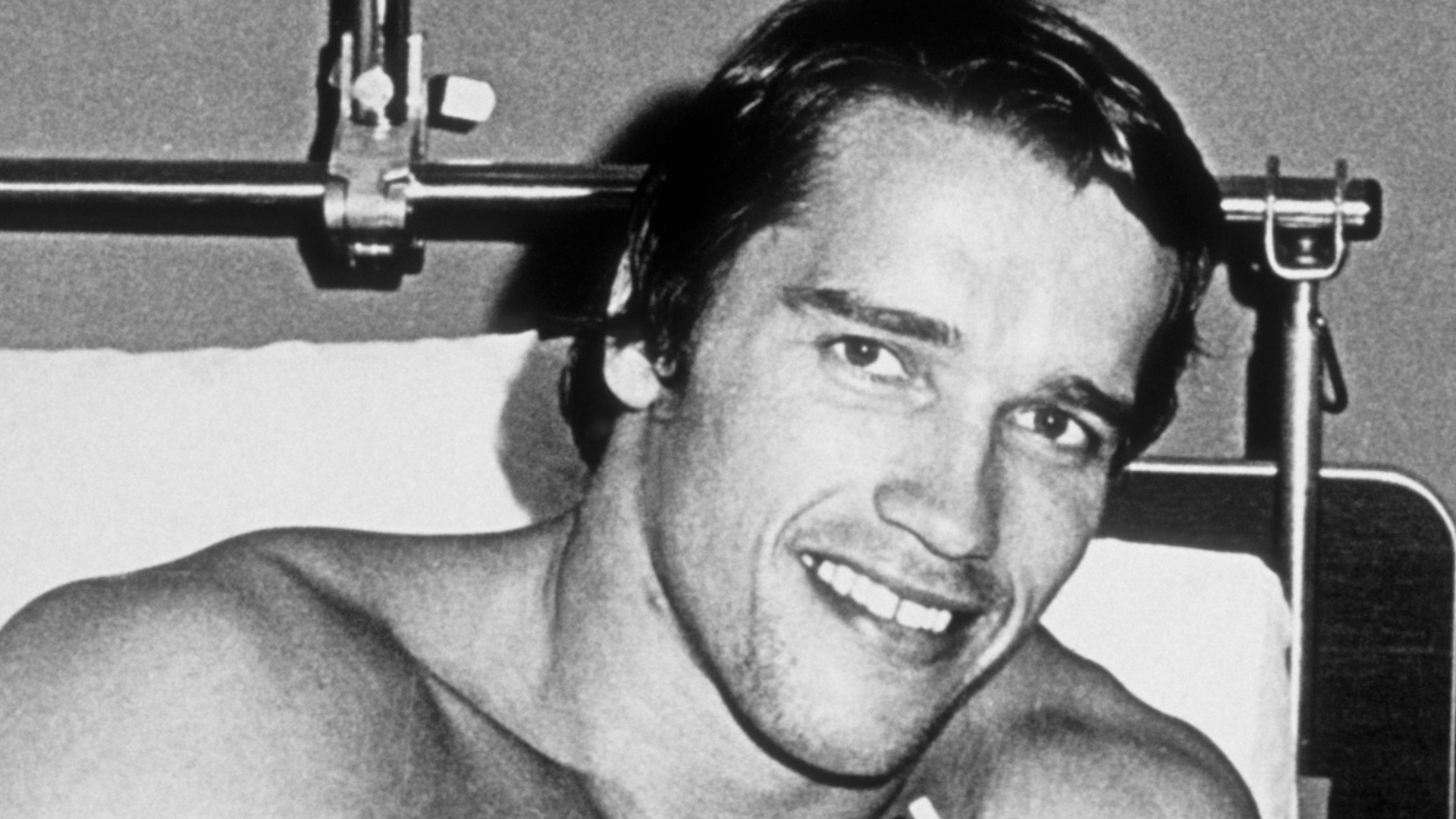 Arnold Schwarzenegger smiling