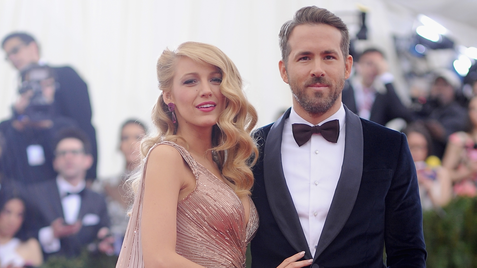 Blake Lively and Ryan Reynolds attend an event