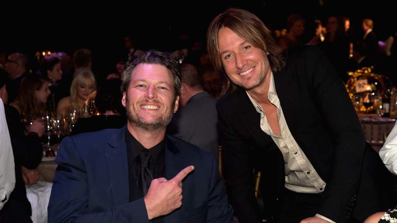 Blake Shelton and Keith Urban attend the BMI 2014 Country Awards at BMI on November 4, 2014