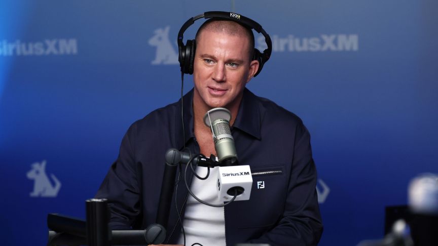 Channing Tatum visits the SiriusXM Studios on October 06, 2025 in New York City