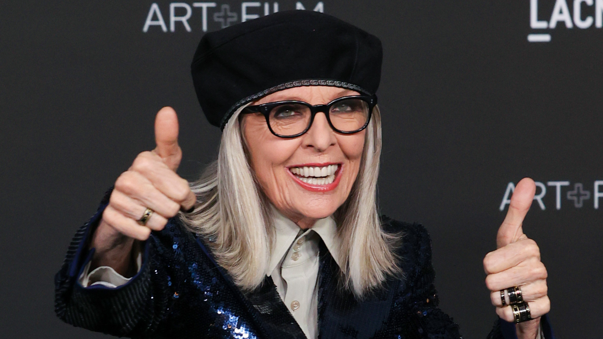 Diane Keaton Cycling