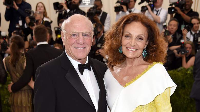 Barry Diller (L) and Diane von Furstenberg attend the "Rei Kawakubo/Comme des Garcons: Art Of The In-Between" Costume Institute Gala at Metropolitan Museum of Art on May 1, 2017