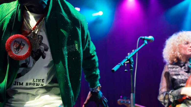 Flavor Flav and Grace Bowers perform onstage