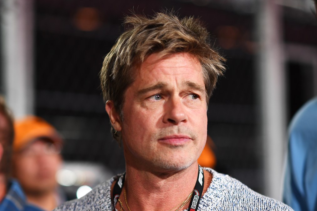 Brad Pitt bushy mustache