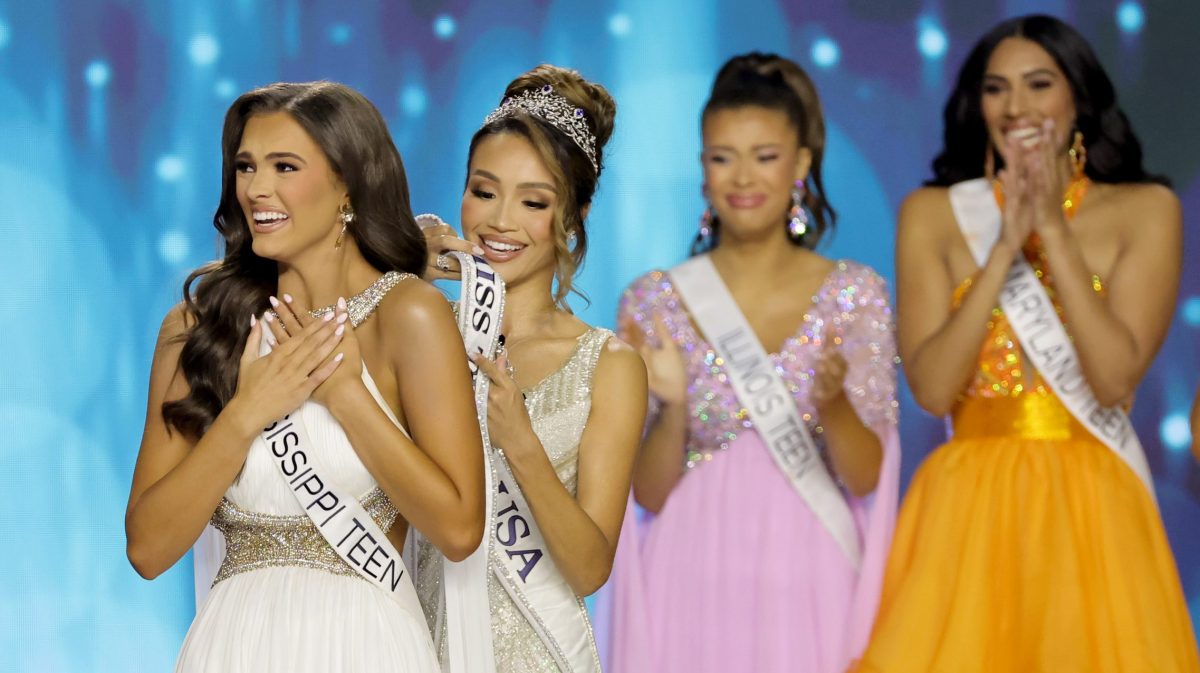 Addie Carver (Miss Mississippi Teen USA), Savannah Gankiewicz (Miss USA 2023), Arianna Thompson, (Miss Illinois Teen USA), and Sanjana Yendluri, (Miss Maryland Teen USA)