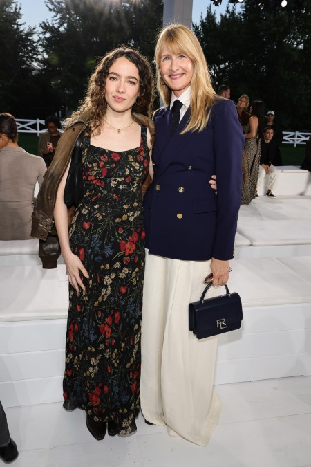 Jaya Harper and Laura Dern attend the Ralph Lauren fashion show 