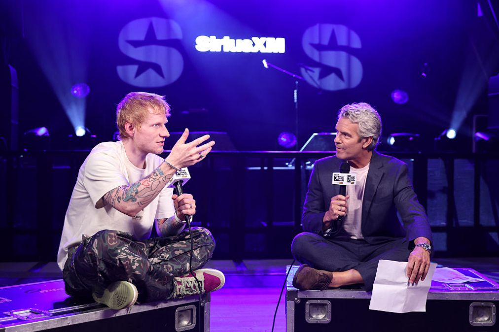 Andy Cohen and Ed Sheeran