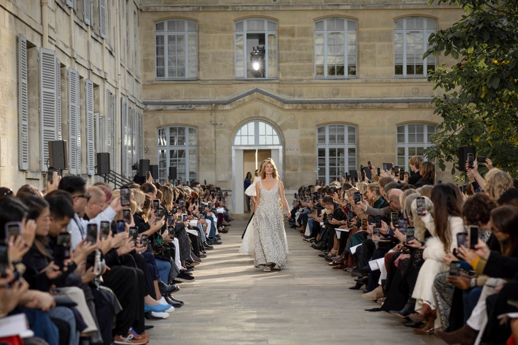 Laura Dern walks the runway