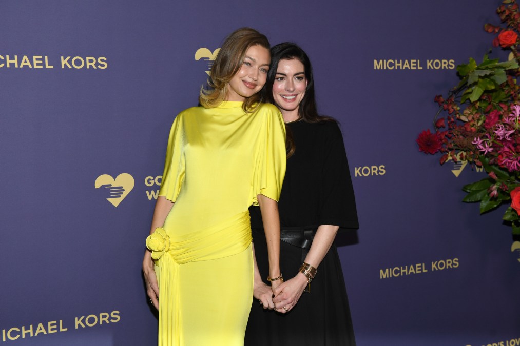 Anne Hathaway and Gigi Hadid